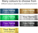 Engraved Personalized Name Tags with Magnet Clip or Pin - Stainless Steel Metal Custom Magnetic Name ID Badge Tag for School Teacher, Kids, Business Work Lable Sign Employee Name Plate (Pin)
