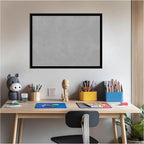 Amanti Art Black Framed Magnetic Board 19x25 Medium Vision Board for use with Magnets, 100% Metal Sheet to Display Items as Office Decor or for Home Organization in mudroom, Kitchen or Kids Room
