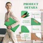 Skyygemm 36 Pcs Classification Folders Letter Size, 1 Divider Pressboard File Folder with Fasteners, Expanding File Organizer Bulk for School Teachers, Office Employee, Coworker, Staff (Green)