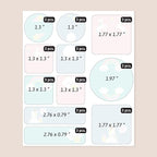 Large Name Labels for Kids (33) - Custom Stickers for Daycare and School Supplies - Durable, Waterproof Stickers for Water Bottles, Lunch Boxes, and More with Unique Designs - Unicorn