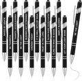 Zonon 12 Pcs Inspirational Pens Bulk Funny Ballpoint Pen with Stylus Tip Motivational Gifts for Valentine's Day Teacher Coworkers Nurse School Office Supplies(Black,Bible Style)