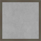 Amanti Art Grey Framed Magnetic Board 17x17 Small Vision Board for use with Magnets, 100% Metal Sheet to Display Items as Office Decor or for Home Organization in mudroom, Kitchen or Kids Room