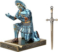 HDMbigmi Centurion Cloak Warrior Knight Pen Holder Mobile Phone Stand Desk Organizers and Accessories as Gift for Office and Home (Blue)
