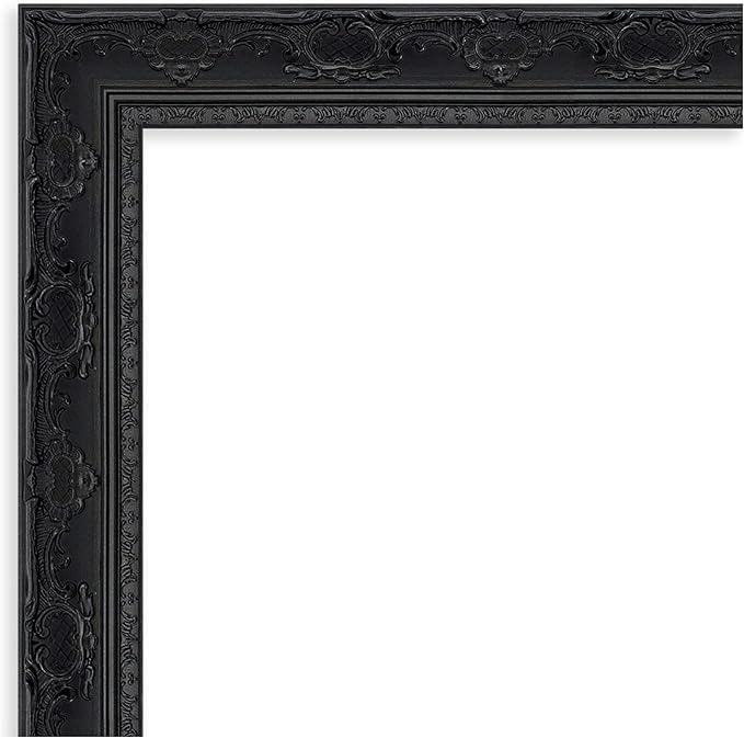 Amanti Art Black Framed Magnetic Board 24x28 Medium Vision Board for use with Magnets, 100% Metal Sheet to Display Items as Office Decor or for Home Organization in mudroom, Kitchen or Kids Room