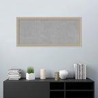Amanti Art Silver Framed Magnetic Board 24x52 Oversize Vision Board for use with Magnets, 100% Metal Sheet to Display Items as Office Decor or for Home Organization in mudroom, Kitchen or Kids Room