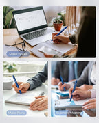 STAGEEK Blue Gel Pens, 6Pcs Quick Dry Blue Ink Pens with 3 Extra Refills, Fine Point Retractable Smooth Writing Pens for Journaling, Office, Note Taking, School Supplies, Nurse Aesthetic(Blue)
