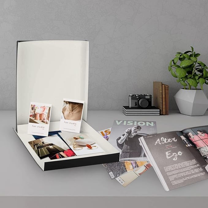 Lineco Museum Archival Storage Box, 11.75x15.25x1.5 in. Drop Front Design. Acid-Free with Metal Edge. Organize Photos, Pictures, Prints, Documents, Crafts, DIY. Black, 1 Pack