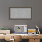 Amanti Art Silver Framed Magnetic Board 15x27 Small Vision Board for use with Magnets, 100% Metal Sheet to Display Items as Office Decor or for Home Organization in mudroom, Kitchen or Kids Room