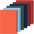 Yahenda Spiral Notebook Bulk A5 College Ruled Journals Notebooks Lined 8.3 x 5.5 Inch Note Books Writing Thick Paper Notebook for Christmas Office Business School Gifts Supplies(Trendy Colors, 6 Pcs)