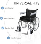 SPRING SEAON Wheelchair Armrest Covers 2 Pack Soft Memory Foam Wheelchair armrest Pads Wicking Washable for Office Transport Chair (Gray)