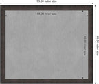 Amanti Art Black Framed Magnetic Board 45x53 Oversize Vision Board for use with Magnets, 100% Metal Sheet to Display Items as Office Decor or for Home Organization in mudroom, Kitchen or Kids Room