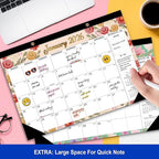 COMIX 12 Month Desk Calendar 2026 (Jan 2026–Dec 2026) – 17" x 12" Wall Calendar with to-Do List & Notes,2026 Calendar Monthly Planner for Home, School, or Office Organization