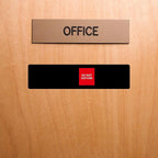 Office Door Sign,Do Not Disturb/Come in Welcome/Out of Office/in a Meeting/Working Remotely/Back Soon Sign,Let Others Know Before Entering,6 Status Privacy Door Signs Available and Away for Conference Room & Meeting-Acrylic,(10" X3", Black)