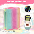 Daerthotk Colored Pencil Case 72 Slots Pencil Holder with Zipper Closure Large Capacity for color Pencils, Portable Colored Case Organizer for Artist