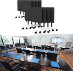 Goakwwuz Conference Room Table, Folding Conference Tables,Thicken Grey Tabletop,Flip Top Wooden Seminar Meeting Room Table for Conference Room Offices (8, Black, 55.1”)