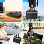 Accordion File Organizer with Lock, Fireproof Expanding File Folders with 13 Pockets Important Document Organizer with Handle & Labels, Portable Document Folder for Letter A4 Files and More