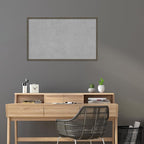 Amanti Art Grey Framed Magnetic Board 25x41 Large Vision Board for use with Magnets, 100% Metal Sheet to Display Items as Office Decor or for Home Organization in mudroom, Kitchen or Kids Room