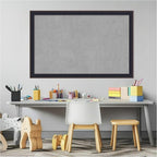 Amanti Art Black Framed Magnetic Board 23x35 Large Vision Board for use with Magnets, 100% Metal Sheet to Display Items as Office Decor or for Home Organization in mudroom, Kitchen or Kids Room