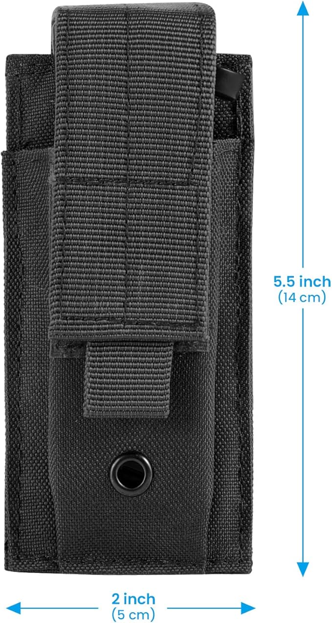 Tactical Single/Double Pistol Mag Pouch Outdoor Molle Open-Top Magazine Pouch for Glock M1911 92F