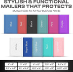 Black 12.5x19.5 Inch Large Poly Bubble Mailers #6 | Padded Envelopes with Self Seal | Air Lined Cushioned Bubble Mailer | Usable Size 12.5x15 | 50 Pack Bulk | Lightweight shipping Bags
