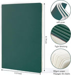 36 Pack Soft Cover Journal Bulk, Feela Lined Blank Travel Journal for Women Men Writing, Notebooks College Ruled for Work, Note Taking Notebook School Business Supplies, 8.2” x 5.5”, A5, Dark Green