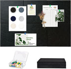 Large Cork Board Tiles for Wall with Push Pins, Removable 36" x 24" Bulletin Board Sets, Adhesive Pin Board | Magrowill 6 Packs Felt Panels for Office Home Classroom Dorm Interior Wall Decor