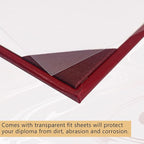 GraduationMall 11"x14" Imprinted Padded Diploma Cover Certificate Holder Maroon