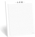 321Done To Do List Notepad for Planner Refill Pages – Made in USA - 50 Sheets (8.5x11) To-Do's Tear Off, Planning Memo Pad, Checklist Notes Left Hole Punch - Simple College-Ruled, Large Letter
