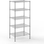 Regal Altair 21" Deep x 30" Wide x 64" Height Wire Shelving Kit | 5-Tier | NSF Commercial Storage Rack Unit
