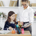 Gwybkq Pen Holder for Desk Mesh Pen Cups Metal Pencil Holder 12 Packs Desk Organizers and Storage