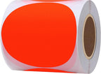 Hybsk Round Color Coding Circle Dots Labels Warehouse Inventory Organizer Stickers (3 inch, Fluorescent Red)
