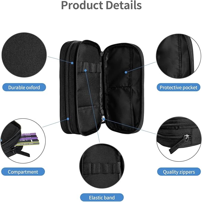 Pazacon Cute Initial Pencil Case for Kids Students, Large Capacity Pencil Pouch for Boys Girls, Letter Design Pencil Box Pen Bag Office Stationery Organizer, Rainbow Letter Y