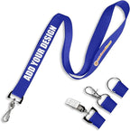 Wristband Bros Custom Lanyards For ID Badges, Keys & More | Add Text & Logos | Choose Your Attachment | Bulk Quantities For Events