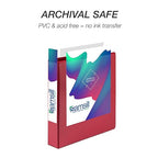 Samsill 1.5 Inch 3 Ring Binder, Made in USA, Economy Round Ring, Clear View Cover, 325 Sheet Capacity - for School, Home, Office - Ruby Red