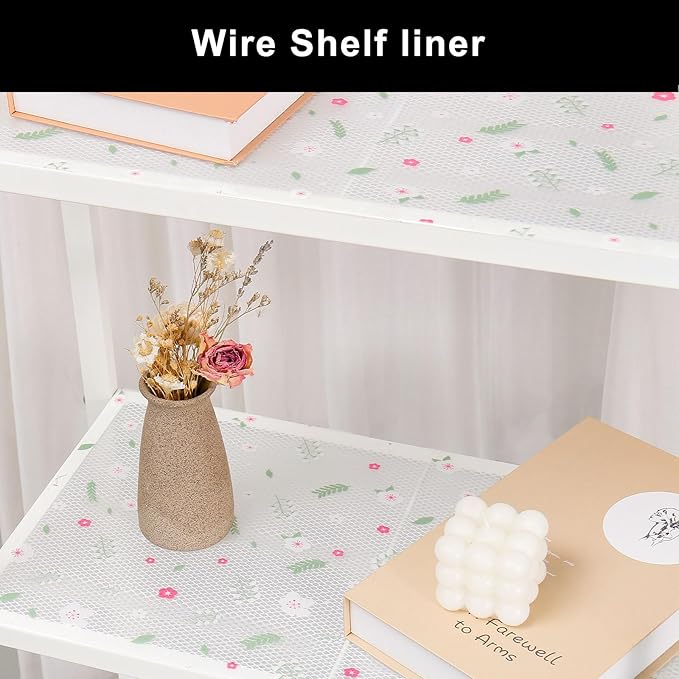 Cooyes Shelf Liner – Premium Non-Adhesive Cabinet & Drawer Liner for Kitchen – Waterproof Shelf Paper with Modern Pattern – Durable EVA Cabinet Mat – Easy to Cut (17.5" W x 197" L)