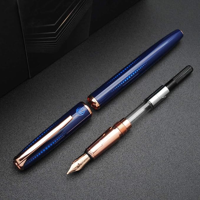 czxwyst Picasso 916 Malage Fountain Pen Original Box New Version (Starlit Night Blue, Medium Nib 0.7mm)
