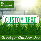 Custom Street Sign, Address Sign, 8 Colors, Reflective Option, Mounting Options, 6x24 Inch, Thick Rust-Free AlumaBond, Made in USA By My Sign Center (Contour)