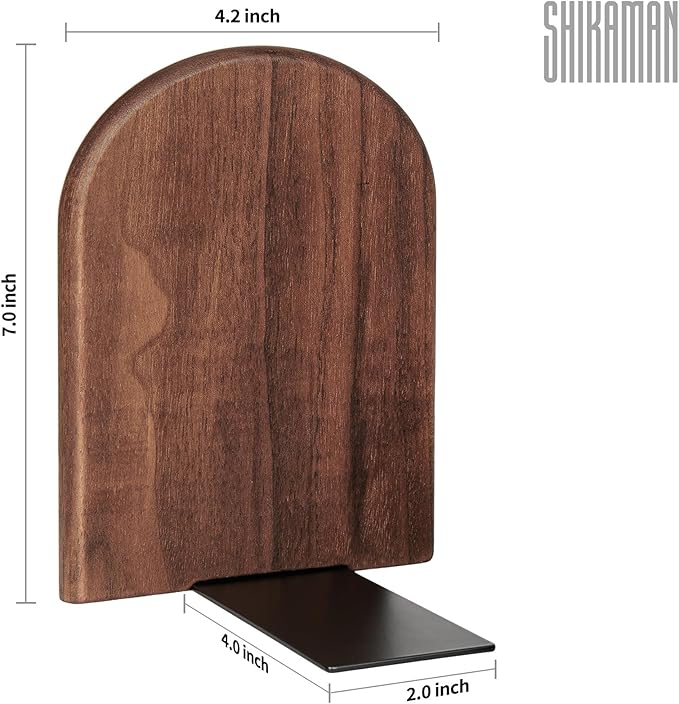 Book Ends,Bookends Wood Book Ends Universal Economy Bookend (1, Large)