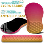 Hokafenle 2 in 1 Ergonomic Mouse Pad Wrist Support & Wrist Rest for Computer Keyboard Set, with Relieve Carpal Tunnel Pain Massage Bulge and Full Memory Gel Design (2In1 Set, Sunset Glow)