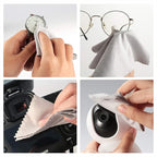 18 Pack Premium Microfiber Cleaning Cloths for Glasses, Glasses Cleaning Cloth for Cleaning Lenses, Screens, Cameras, Cell Phone, Eyeglasses, LCD TV Screens, Tablets and More