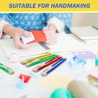 Zhehao 500 Pcs Box Cutters Bulk Retractable Utility Knife Office Supplies 14mm Wide Blade Blade Knife Plastic Compact Box Opener with Sliding Lock Tools for Home Office Arts Crafts