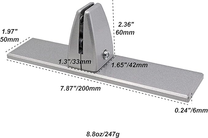 Sneeze Guard Clamp Bracket 4 Pcs Shield Base for Countertops, Heavy Duty Aluminum Partition Stand for Clear Acrylic Desktop Reception