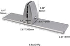 2 Pcs Sneeze Guard Clamp, Bracket Sneeze Guard Shield Base for Countertops, Stick On Heavy Duty Auminum Partition Guard Clamp, Panel Support Clamp Stand for Clear Desktop Counter Reception