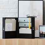Savor | All-in-One Desk Organizer | Midnight Black – Keep Desk, Office, and Home Organized All-In-One Storage System for Important Files, Documents, Stationery, and Office Supplies