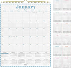PAPERAGE 2026 Calendar, 12 Months (January 2026 - December 2026), Large (11.4 in x 14.76 in), Spiral Bound, 2026 Vertical Wall Calendar with Monthly & Yearly Views, Premium Paper - Pastel