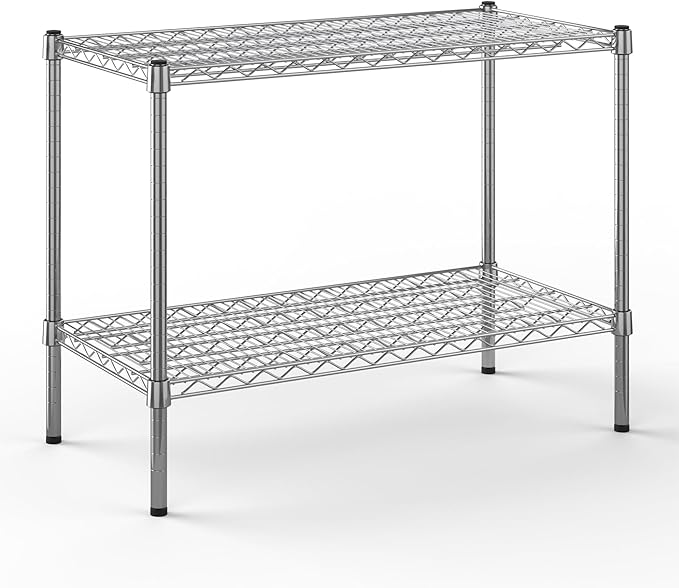 Regal Altair 18" Deep x 36" Wide x 27" Height Wire Shelving Kit | 2-Tier | NSF Commercial Storage Rack Unit