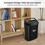 VidaTeco Paper Shredder 58dB 14-Sheet Cross-Cut Shredder with US Patented Cutter Shreds Card/CD, Heavy Duty Paper Shredding Machine for Home Office with Auto Jam Proof,6.6-Gallon Bin