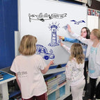 Double-Sided Mobile Whiteboard Magnet Dry Erase Board on Wheels - Aluminum Frame Magnetic Portable Stand Whiteboard- 48"x36" Rolling White Boards with Easy Flip Feature