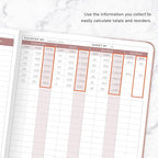 Clever Fox Inventory & Sales Log Book for Small Business – Inventory Ledger Book, Inventory Notebook, Order Tracker Book for Purchases, Sales & Reorders – Undated, Hardcover, A5, Rose Gold