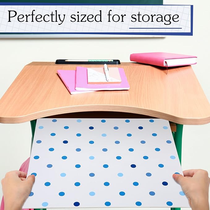 SATINIOR 24 Pcs Desk Dividers for Students, 12 Colors Testing Dividers Privacy Folders for Classroom Must Have Bulk, Study Panel for School Teacher Student Study Supplies(Stripe Style)